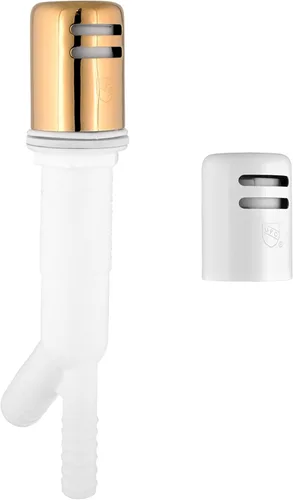 Vista 8 de Design House 522979 Lavavajillas con Separador de Aire con Cubierta, Previene el Reflujo del Agua del Drenaje, Bronce Cepillado 1.8 pulgadas x 1.8