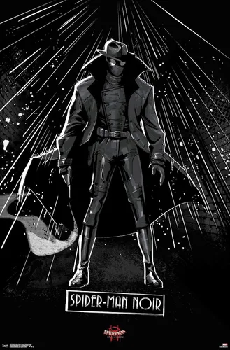 Vista 14 de Trends International Marvel Spider-Man - Póster de pared con texto en inglés "Into The Spider-Verse", de Spider-Man Noir, 14.725 x 22.375 pulgadas