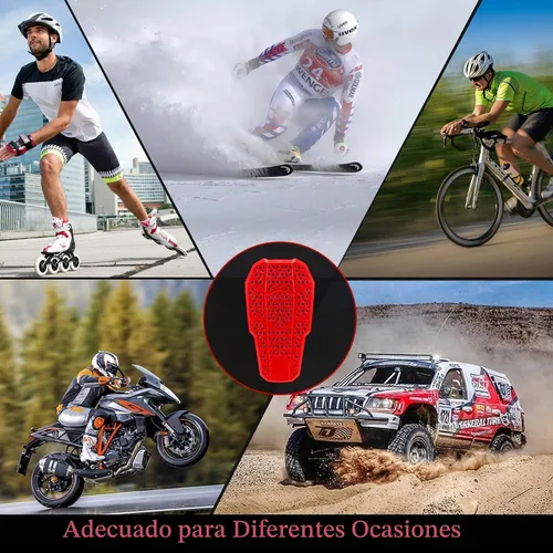 Vista 7 de Almohadilla protectora de espalda aprobada por CE 2, protector de espalda aprobado por nivel 2, almohadilla de repuesto para chaqueta de motocicleta