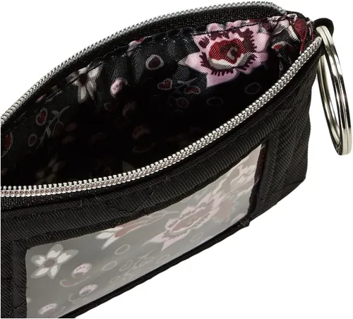 Vista 5 de Vera Bradley Women's Performance Twill Zip ID Case Wallet, Black, One