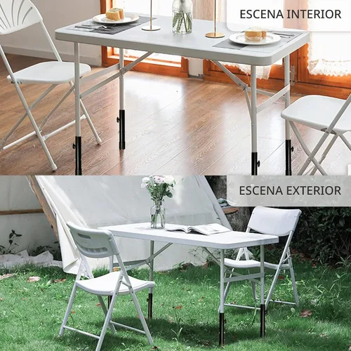 Vista 9 de (PAQUETE DE 4) Extensores de Patas de Mesa Plegables, Elevadores de Patas de Mesa Plegables de Acero Altamente Duraderos, Extensiones de Patas