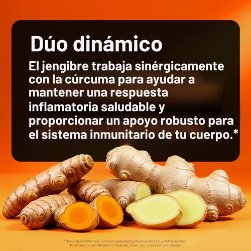 Vista 7 de NatureWise Cúrcuma Curcumina + Jengibre 2400 mg - Curcuminoides Ultra Altos 2100 mg - Extracto de Cúrcuma + Jengibre - Fuerza Extra y Absorción