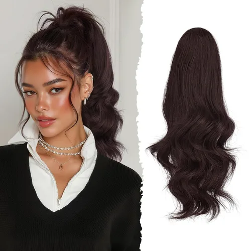 Vista 18 de SOFEIYAN Extensión de Cola de Caballo de 13" Larga y Rizada con Clip en Garra, Extensión de Cabello Sintético de Aspecto Natural para Mujeres