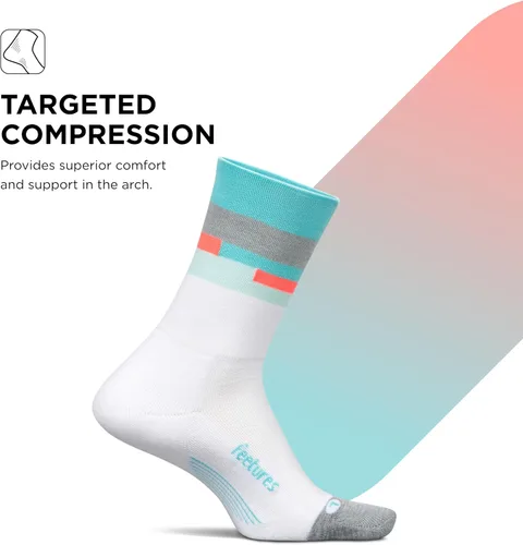Vista 3 de Feetures Elite Light Cushion Mini Crew Sock - Calcetines deportivos con compresión dirigida