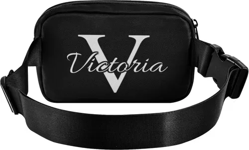 Vista 2 de Riñoneras personalizadas para mujeres y hombres, bolsa de cinturón personalizada con correa ajustable, riñoneras de moda, bolsa cruzada para la #01