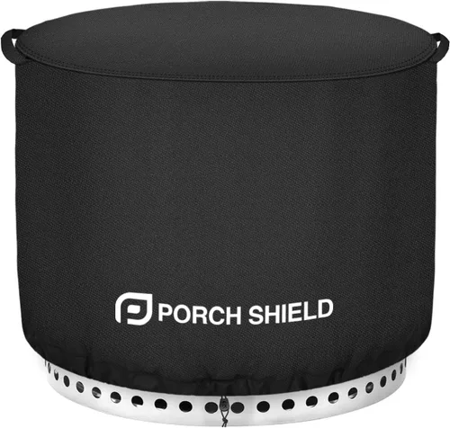 Vista 11 de Porch Shield Funda para hoguera, impermeable, 600D, resistente, cuadrada, para patio, color beige, 28 x 28 pulgadas
