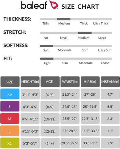 Vista 7 de BALEAF Girls Padded Bike Shorts Kids Boys Youth Cycling Shorts with Padding Mountain Biking UPF 50+