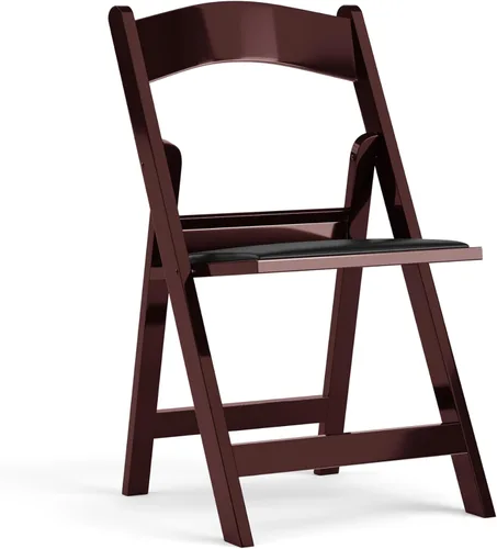 Vista 16 de Flash Furniture Hercules Tucker - Silla plegable de resina negra comercial, ligera, asiento extraíble acolchado de vinilo, para uso en interiores