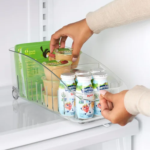 Vista 5 de YouCopia Cajón para refrigerador desplazable, 6.0 pulgadas, transparente