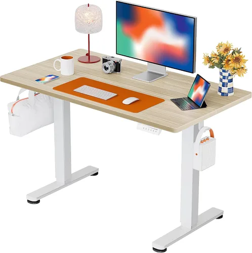 Vista 34 de ErGear - Escritorio eléctrico de pie de altura ajustable, escritorio para estar sentado o de pie de 31.5 x 18.9 pulgadas, escritorio de computadora