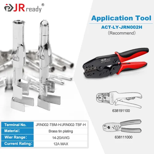 Vista 5 de JRready ST6415 Conectores estándar de pin y zócalo de 0.93 mm 2 circuitos (6 juegos combinados), 14-20 AWG, compatible con conector macho y hembra