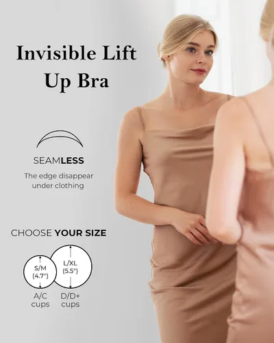 Vista 6 de Lift Ultra-Thin Adhesive Bra,Sticky Push UpInvisible Bras,Strapless Backless Bra Pasties Nipple Covers