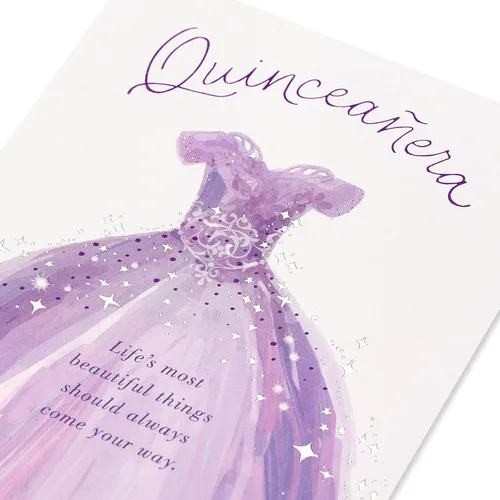 Vista 5 de American Greetings - Tarjeta de Quinceañera (Las Cosas Más Hermosas)