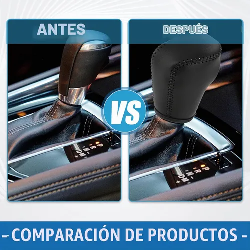 Vista 3 de Funda para palanca de cambios de coche para Mazda CX-5 17-22 Negro