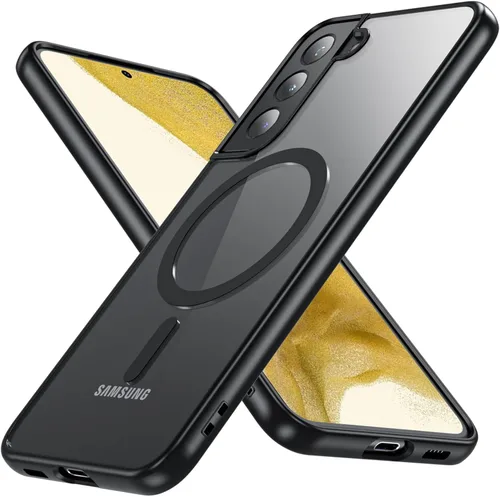 Vista 30 de OWKEY Funda magnética para Samsung Galaxy A15 5G con protector de pantalla y soporte, funda magnética para protección de grado militar Magsafe a
