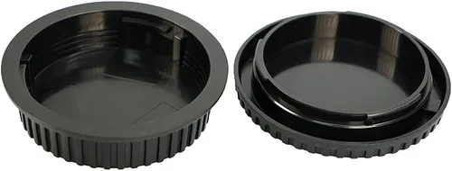 Vista 5 de NIYI Juego de 2 unidades, tapa del cuerpo de la cámara y tapa trasera de lente, compatible con Canon EFEF-S Mount DSLR cubierta protectora de lente