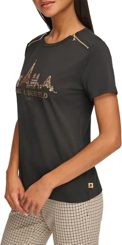 Vista 2 de Karl Lagerfeld Paris Camiseta con logo para mujer