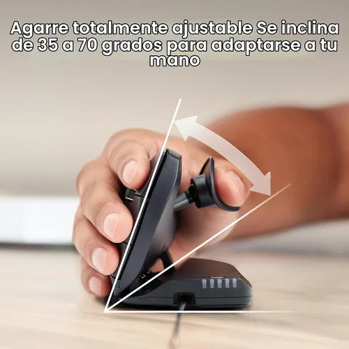 Vista 2 de Contour Unimouse - Ratón vertical ergonómico ajustable de 35° a 70°, ángulo de inclinación de 35° a 70°, 6 botones programables para productividad