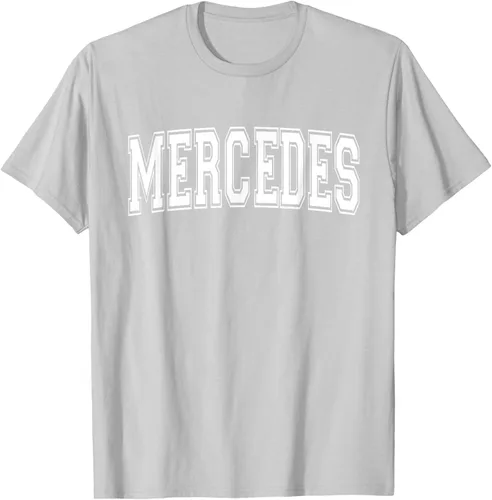 Vista 44 de MERCEDES TX TEXAS USA - Camiseta deportiva vintage estilo Varsity, Negro, S