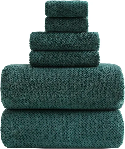 Vista 38 de YTYC Toallas, 39x78 pulgadas Sábanas de baño extragrandes para adultos Juegos de toallas de baño extra grandes de lujo de 6 Toallas de ducha súper
