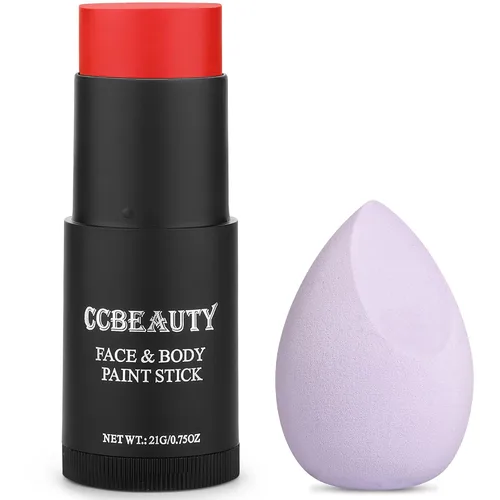 Vista 12 de CCbeauty Pintura facial negra para ojos, kit de pintura facial, maquillaje SFX no tóxico para esqueleto fantasma, disfraz de Halloween, pintura