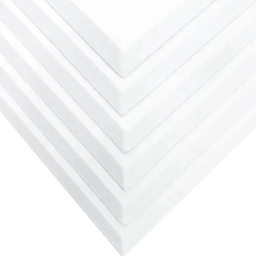Vista 7 de Pack of 12 Foam Panels Soundproof Wall Acoustics Tiles Polyester Texture Sound Absorbing for Studios Flame Retardant Acoustics Materials White