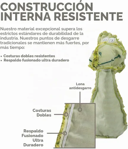 Vista 4 de Outward Hound Scrunch Bunch Duck Juguete Interactivo de Peluche con Sonido para Tirar para Perros Pato de racimo Scrunch