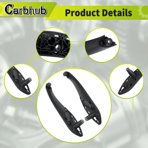 Vista 5 de Carbhub Juego de 4 tiradores de puerta interior delanteros traseros izquierdos con panel de reposabrazos para BMW 320 328 330 335 M3 F30 F31 F34 F80