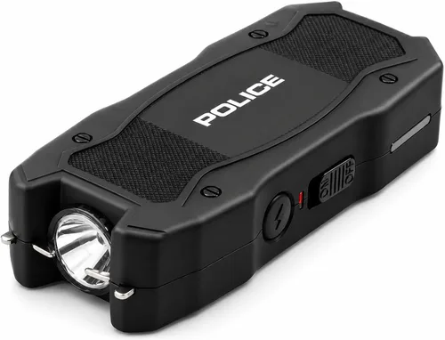 Vista 2 de Pistola de aturdimiento de la policía para la defensa personal 1901 mini linterna recargable LED Protección de alto voltaje, diseño compacto