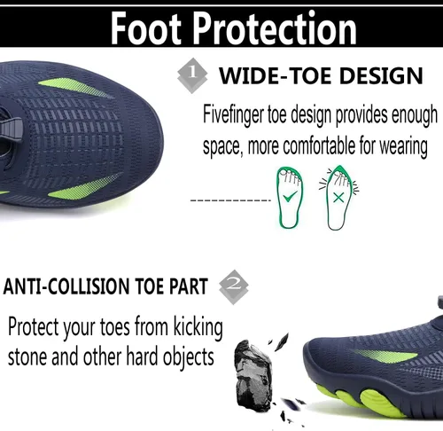 Vista 7 de Zapatos de agua ligeros y cómodos para hombres y mujeres, zapatos acuáticos de secado rápido, zapatos de playa al aire libre para buceo, caminar
