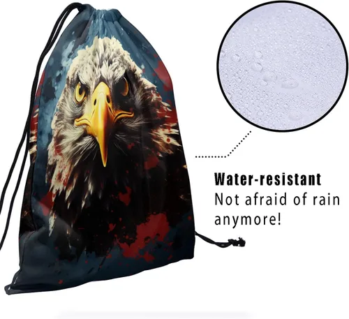 Vista 228 de Bolsa de agarre de gimnasia de piel de animal, bolsa de gimnasia con cordón ajustable, bolsa de cuerda para fauna silvestre, Mariposas Galaxy