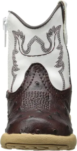Vista 2 de Roper Cowbaby Ostrich Western Boot (bebéniño), Marrón
