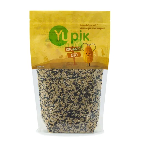 Vista 4 de Yupik Arroz Integral Negro Antiguo Orgánico, 2.2 lb (35.2 oz), Sin transgénicos, Vegano, Kosher, Mezcla de arroz integral marrón y negro, Sin sal