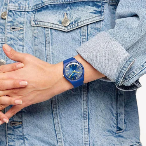 Vista 3 de Swatch Sunbrush Sky Quartz Unisex Watch SO29N101