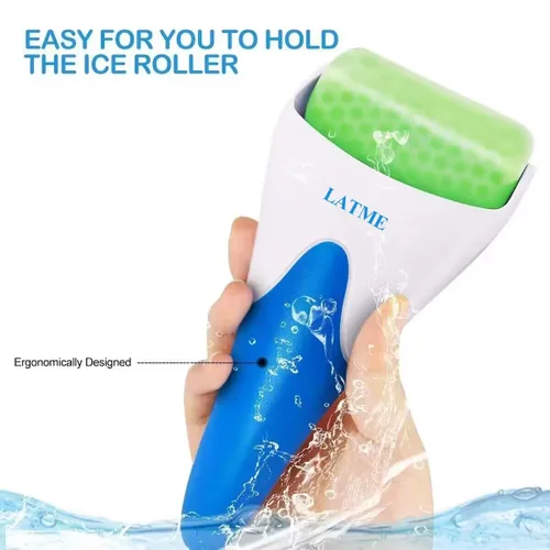 Vista 5 de LATME Rodillo de hielo para cara y ojos, regalo para el día de la madre, ayuda con un hinchazón, migraña, alivio del dolor y lesiones menores