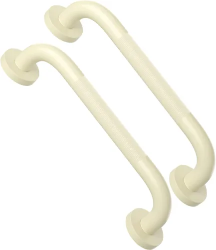 Vista 15 de Barra de agarre para ducha negra de 12 pulgadas con agarre de goma antideslizante, ZUEXT Barra de agarre para baño de acero inoxidable, Barra
