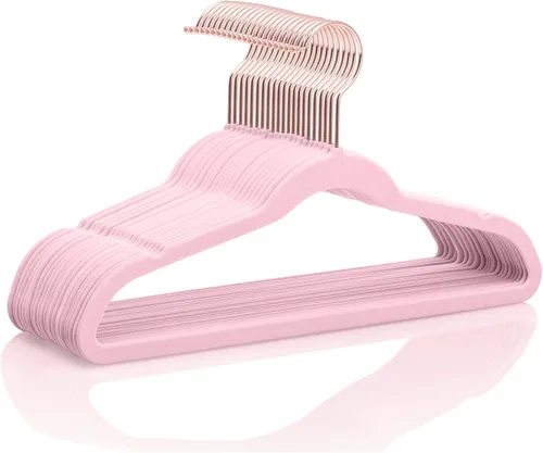 Vista 22 de MIZGI Perchas de terciopelo para bebé, perchas antideslizantes para niños y niños pequeños, perchas de 11.8 pulgadas para ropa de bebé, paquete