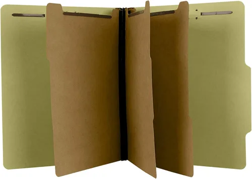 Vista 8 de The File King Carpeta de archivos Carnelia Red con clasificación de tres divisores, tamaño carta, caja de 10, pestaña superior ROC 2/5, expansión