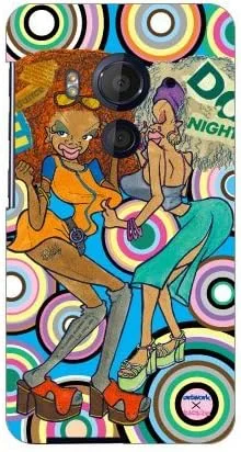 Vista 9 de MSOJ1C-ABWH-151-M827 Cute Dancers, Circle and Yellow Back Design by Artwork/for Xperia J1 Compact D5788/MVNO Smartphone (SIM Free Device)