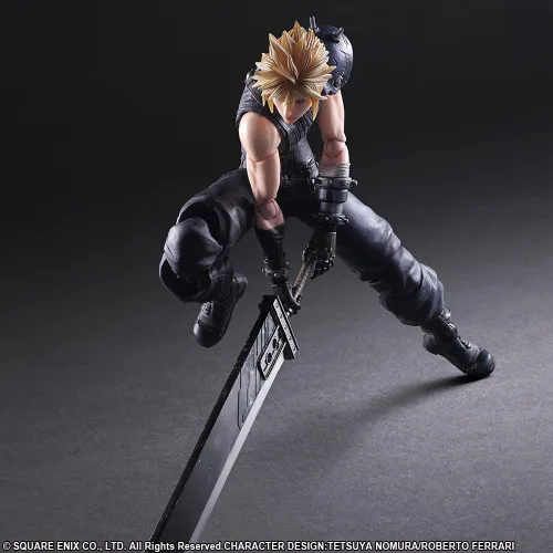 Vista 8 de FIgura de acción Final Fantasy VII Remake Cloud Strife Play Arts Kai