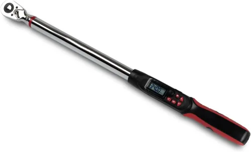 Vista 8 de Llave dinamométrica digital de 1/2 pulgada Tapha Tools, rango de torque 7.4-147.5 ft-lb (10-200 N-m), precisión ±2%, notificación LED y timbre