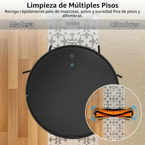 Vista 4 de SmartClean V4 7997 Accesorios para Ionvac SmartClean V4 Kit de piezas de repuesto para aspiradora robot de vaciado, 2 cepillos principales