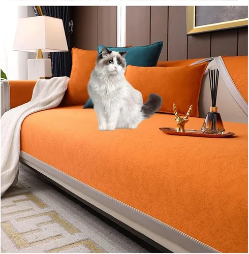 Vista 11 de Funda de cojín antideslizante para sofá, protector de muebles, estilo moderno, adecuada para sillón, funda de sofá para sala de estar, funda de Azul