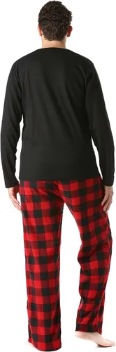 Vista 3 de #followme - Juego de pijama con pantalón de forro polar para hombre