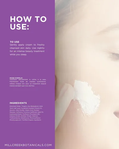 Vista 3 de Mill Creek Botanicals Crema de elastina, 4 onzas