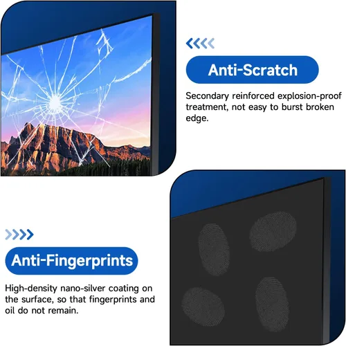 Vista 6 de Paquete de 2 cubiertas antideslumbrantes para pantalla de computadora de 23 pulgadas, protección ocular, película antirreflejos mate para 23