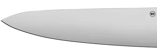Vista 3 de Dexter-Russell 38466 iCut-FORGE® Cuchillo de chef forjado de 10 pulgadas, hoja de acero inoxidable, mango POM negro, corte profundo para mayor