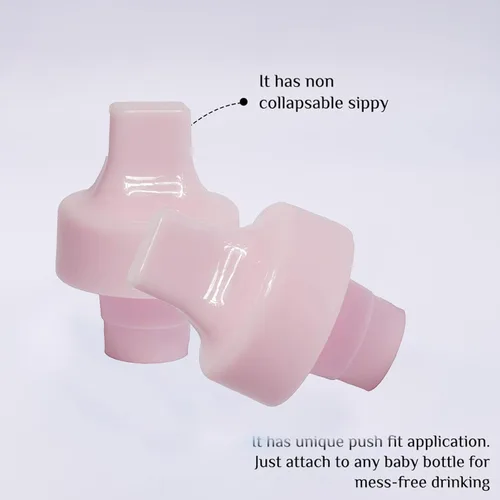 Vista 3 de Refresh-a-Baby - Adaptador de boquilla superior para biberón, paquete de 2 piezas, reutilizable, convierte cualquier botella en una taza para sorber