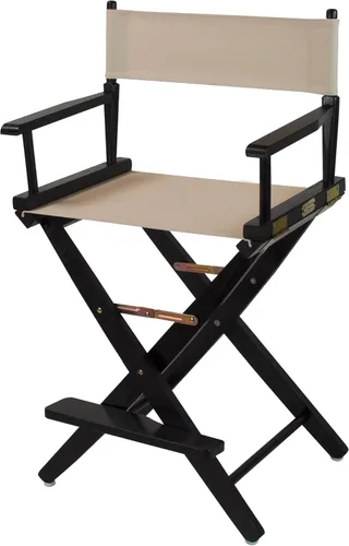 Vista 38 de American Trails Silla de director extra ancha de 18.0 in, marco negro con lona negra premium