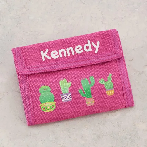 Vista 3 de Fox Valley Traders Carteras personalizadas para niños, Cactus